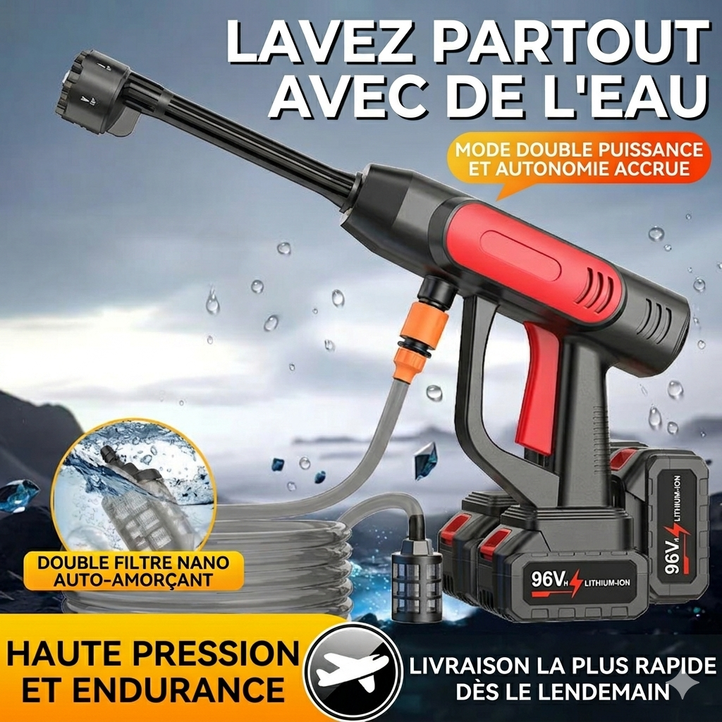 Cracheur grand format 96 V avec deux batterie, avec manette 