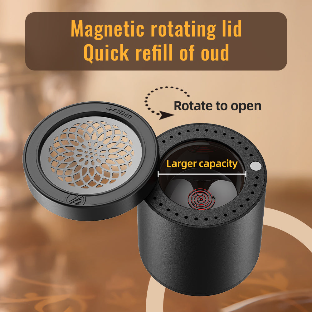 Ouslan rechargeable avec 2 Option (Oud et Charbon) Original