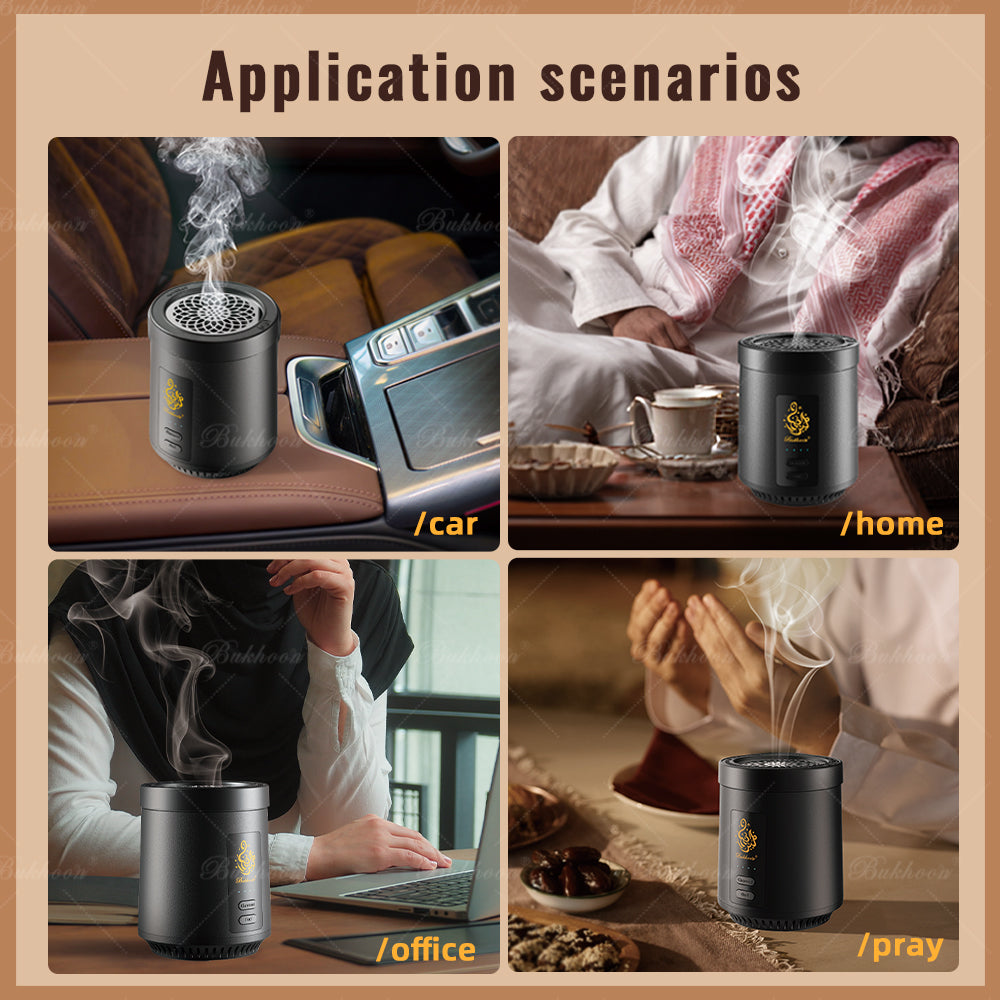 Ouslan rechargeable avec 2 Option (Oud et Charbon) Original