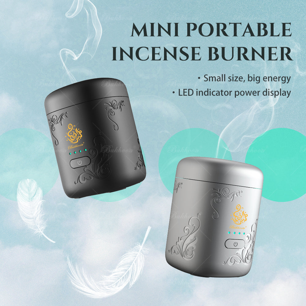 ouslan bakoor portable rechargeable gris et noir