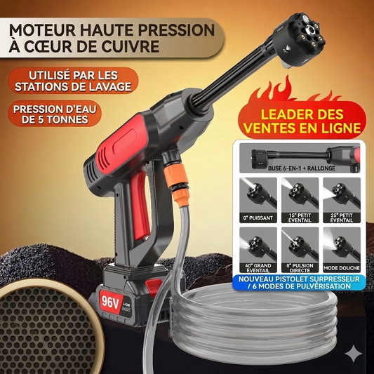 Cracheur grand format 96 V avec deux batterie, avec manette ￼￼￼