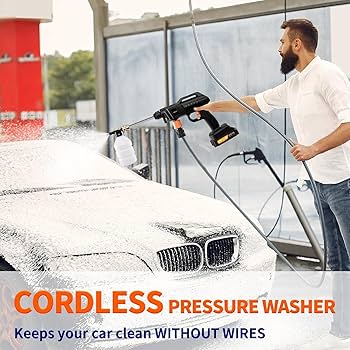Pistolet de lavage haute pression avec 2 batterie et sa manette