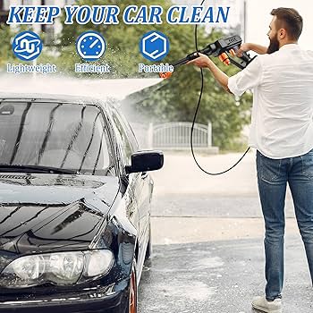 Pistolet de lavage haute pression avec 2 batterie et sa manette